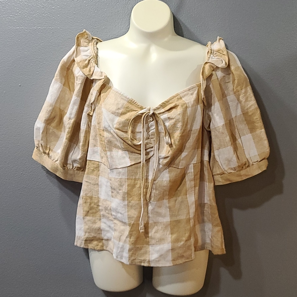 Hampton Plaid - Crop Top Shirt